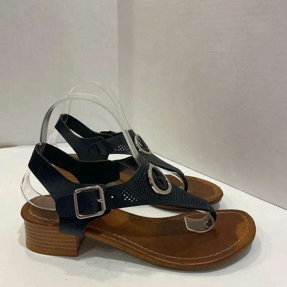 Nautica Black Thong Sandal Size 8 - Picture 6 of 8